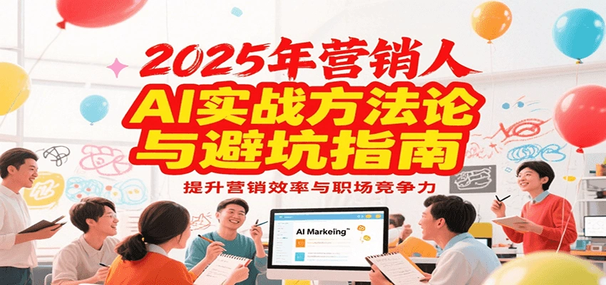 2025年营销实战方法论与避坑指南，利用AI提升营销效率与职场竞争力 - 福利组