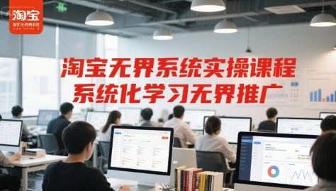淘宝无界系统实操课程，系统化学习无界推广 - 福利组