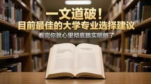 付费文章：一文道破！目前最佳的大学专业选择建议，看完你就心里彻底踏实明朗了 - 福利组