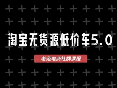 淘宝无货源2025VIP教程，?最新的淘宝无货源课程，1688代发，蓝海选品，零成本创业首选 - 福利组