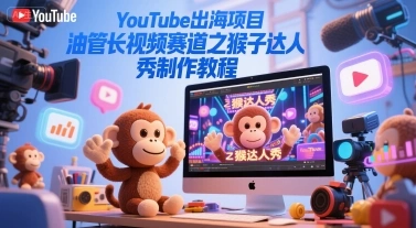 YouTube出海项目，油管长视频赛道之猴子达人秀制作教程 - 福利组