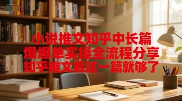 小说推文知乎中长篇爆单实操全流程分享，知乎推文看这一篇就够了 - 福利组