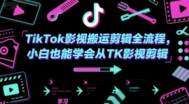 TikTok影视搬运剪辑全流程，小白也能学会从TK影视剪辑 - 福利组