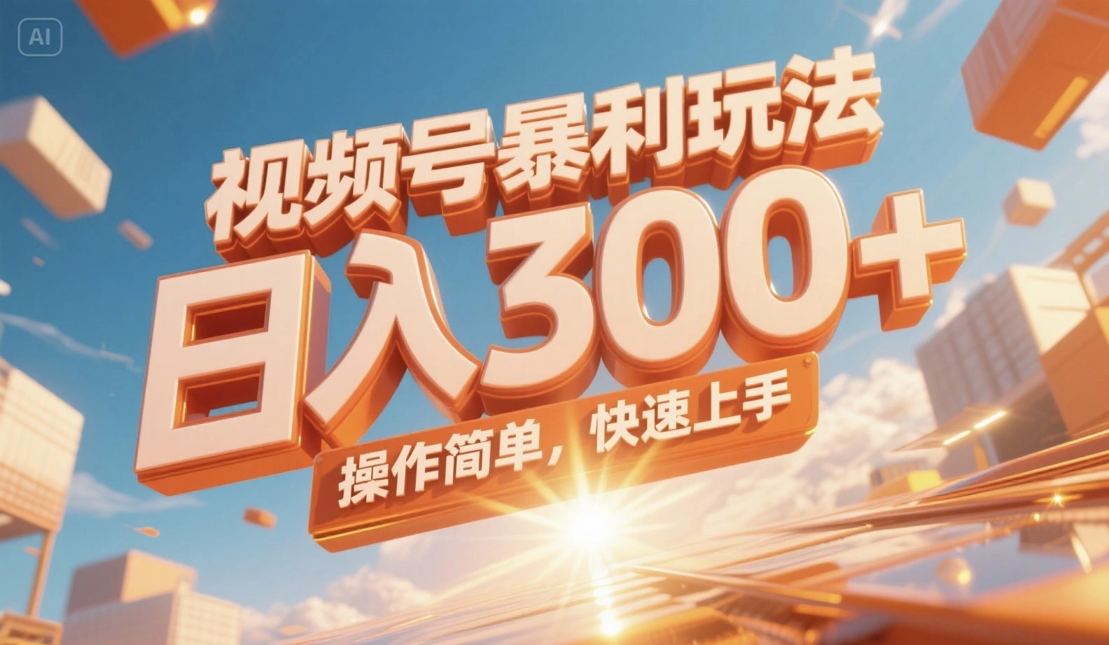 视频号暴利玩法，日入300+，操作简单，快速上手。- 福利组