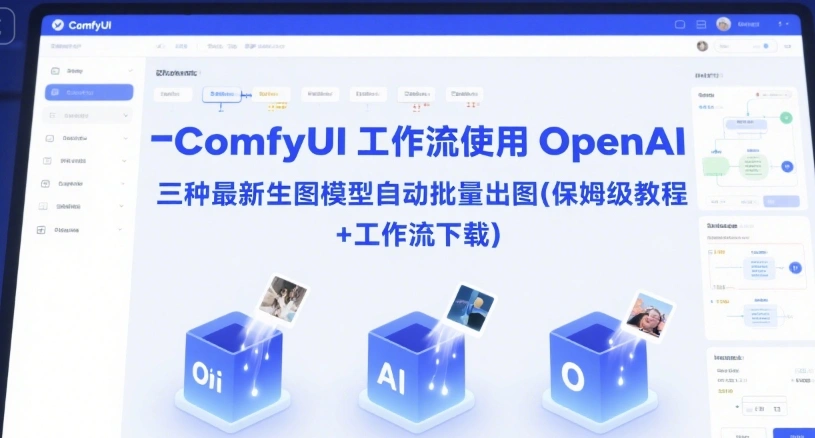 ComfyUI 工作流使用 OpenAI 三种最新生图模型自动批量出图(保姆级教程+工作流下载) - 福利组
