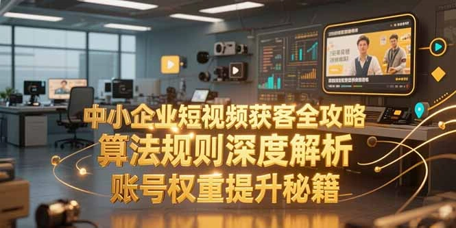 中小企业短视频获客全攻略，算法规则深度解析，账号权重提升秘籍- 福利组