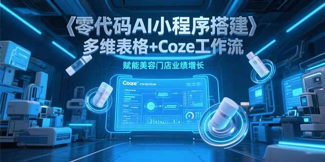 零代码AI小程序搭建，多维表格+Coze工作流，赋能美容门店业绩增长 - 福利组